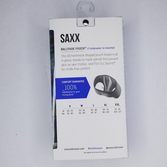 Saxx Mens Camo Boxer Briefs Size XL Ballpark Pouch - Picture 4 of 6
